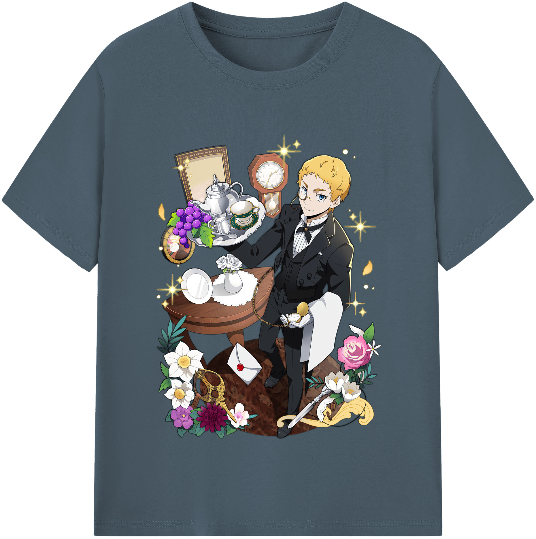 （画像用） 文豪ストレイドッグス Bungo Stray Dogs 綿100％半袖Tシャツ（フロントプリント）